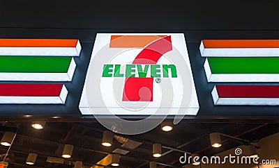 7 eleven store signboard Editorial Stock Photo