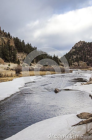 Elevenmile Canyon Recreation Area in Spring Stock Photo