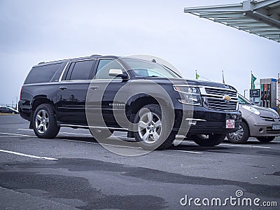 The eleventh generation Chevrolet Suburban GMC Yukon XL, Yukon Denali XL Editorial Stock Photo