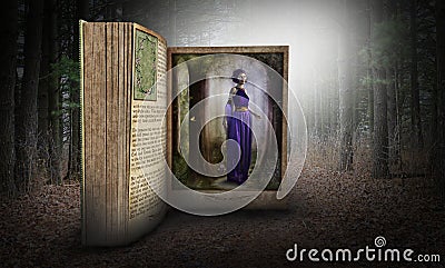 Elf, Imagination, Storybook Fantasy Stock Photo