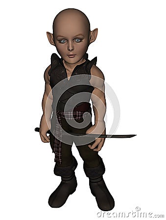 Elf Warrior Stock Photo