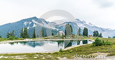 Elfin lake and Mt Garibaldi Stock Photo