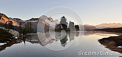 Elfin Lake sunrise Stock Photo