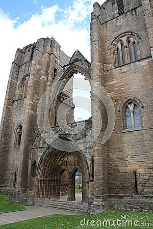 Ruin of the Elgin Cathedral, Scotland, Great Britain Editorial Stock Photo