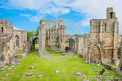 Elgin Cathedral in a sunny day, Moray, Scotland Editorial Stock Photo