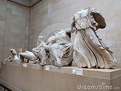 Elgin Marbles, British Museum, London, UK Editorial Stock Photo