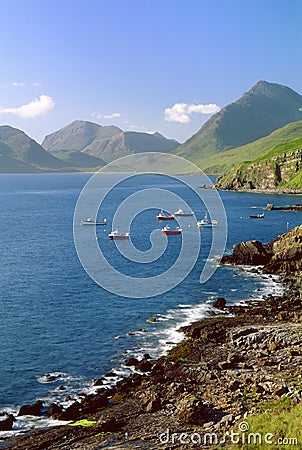 Elgol coastline, isle of Skye, Scotland Stock Photo