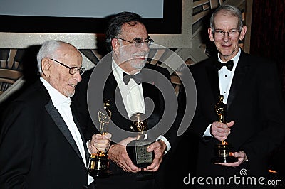 Eli Wallach,Francis Ford Coppola,Kevin Brownlow Editorial Stock Photo