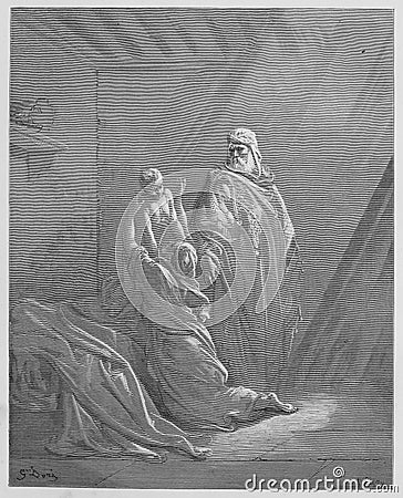 Elijah Raises the Son of the Widow of Zarephath Editorial Stock Photo