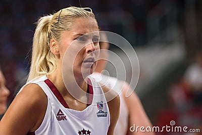 Elina Dikaioulaku, during EuroBasket Women 2019 Editorial Stock Photo