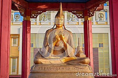 Buddha statue at the Golden Abode in Elista Stock Photo