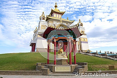 Sculpture of the Buddhist thinker and wisdom Nagarjuna Editorial Stock Photo