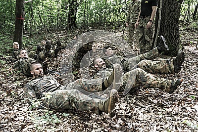 Elite Challenge - military training, competitions civilians Editorial Stock Photo