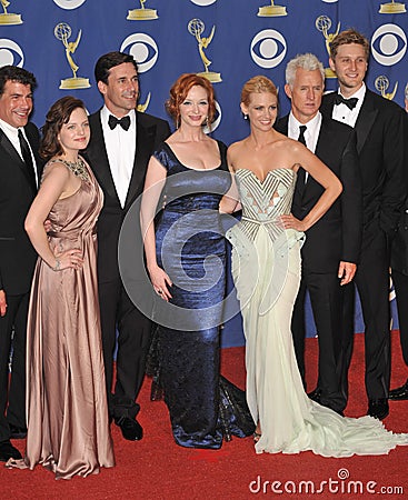 Elizabeth Moss,Christina Hendricks,January Jones,John Hamm Editorial Stock Photo