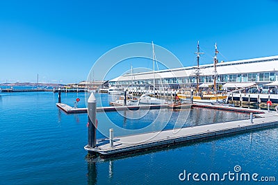 Elizabeth Street Pier in Hobart, Australia Editorial Stock Photo