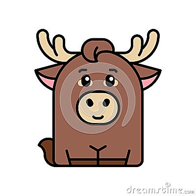 Elk icon Vector Illustration