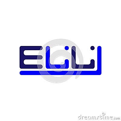 ELL letter logo creative design with vector graphic, ELL Vector Illustration