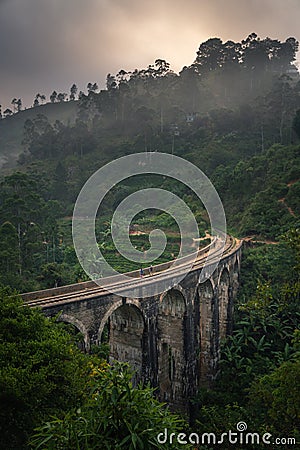 Ella nine arch bridge sri lanka Stock Photo