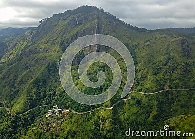 Ella rock view from Litlle Adam`s peak Stock Photo