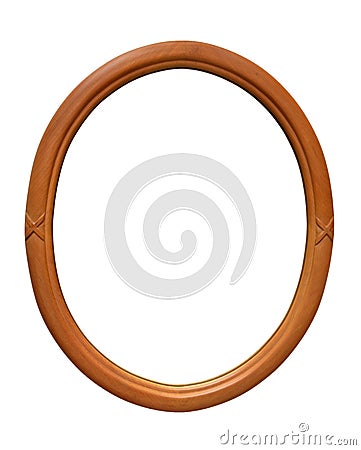 Ellipse Picture Frame Stock Photo