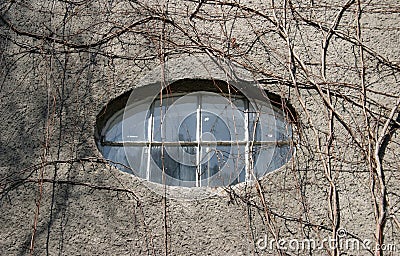 Ellipse window Stock Photo