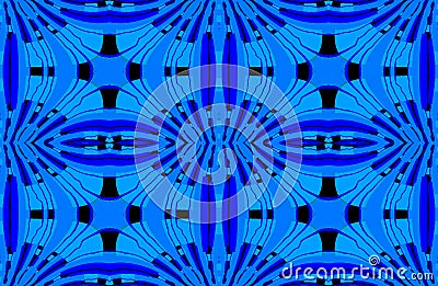 Ellipses ornaments blue black seamless Stock Photo