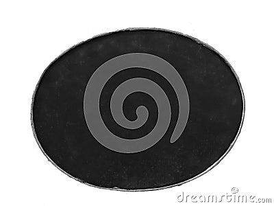 A ellipses type black board Stock Photo