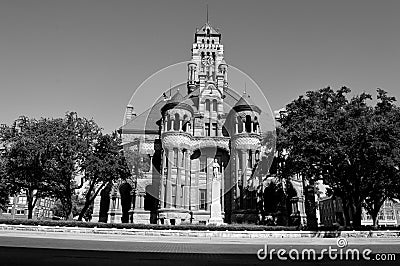 Ellis County Courthouse, Tx Stock Photo