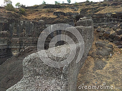 Ellora ajanta cave world famous attraction buddhism point Stock Photo