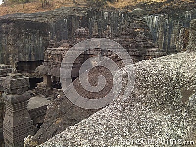 Ellora ajanta cave world famous attraction point Stock Photo