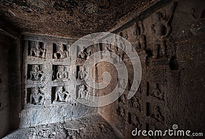 Ellora Caves UNESCO World Heritage Site. Stock Photo