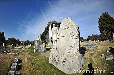 Elmwood cemetery memphis Stock Photo