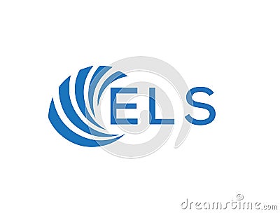 ELS letter logo design on white background. ELS creative circle letter logo concept. Vector Illustration