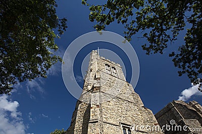 Elstow, Bedford, Bedfordshire, UK, July 2021, a View of Elstow Abbey Stock Photo