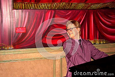 Elton John at the MusÃ©e Grevin Editorial Stock Photo