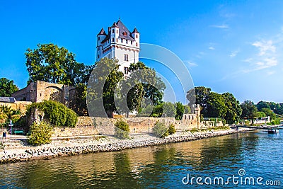 Eltville am Rhein, along the Rhine River in Germany Stock Photo