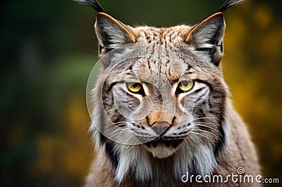 Elusive Lynx animal cat closeup. Generate Ai Stock Photo