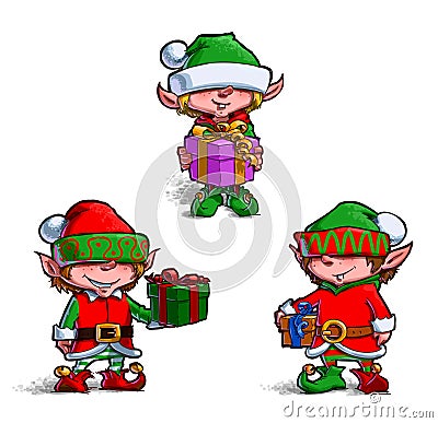 Elves 2 Vector Illustration