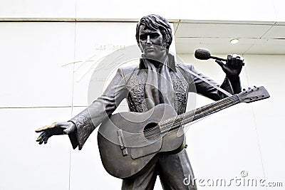 Elvis Presley Statue Las Vegas Editorial Stock Photo