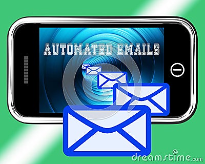 Email Automation Digital Marketing System 3d Rendering Stock Photo
