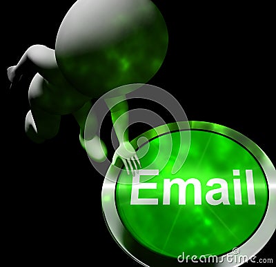 Email Automation Digital Marketing System 3d Rendering Stock Photo