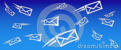 Email background SMS Vector Illustration