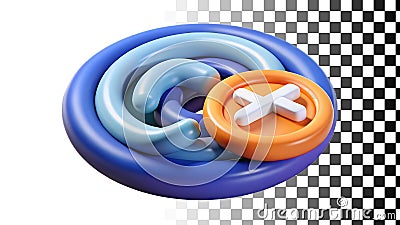 Email cancel icon, delete and remove message, communication and error symbol png transparent image Generative AI Stock Photo