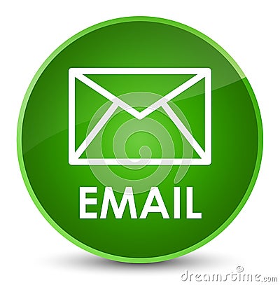 Email elegant green round button Cartoon Illustration