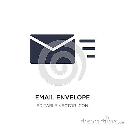 email envelope button icon on white background. Simple element illustration from UI concept Vector Illustration