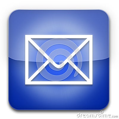 EMail Icon Blue Stock Photography - Image: 17264692