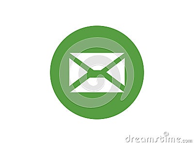 Email icon. A close envelope Vector Illustration