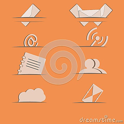 email icon sites Vector Illustration