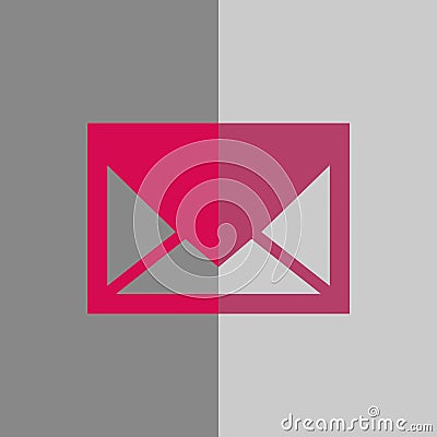 Email icon stock vector illustration flat design Vector Illustration