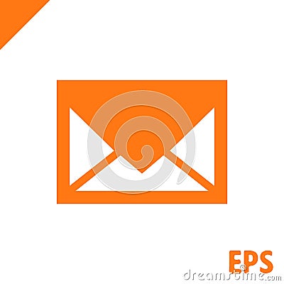 Email icon stock vector illustration flat design Vector Illustration